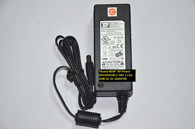 *Brand NEW* XP Power VEH20US18C2 18V 1.11A 20W AC DC ADAPTER